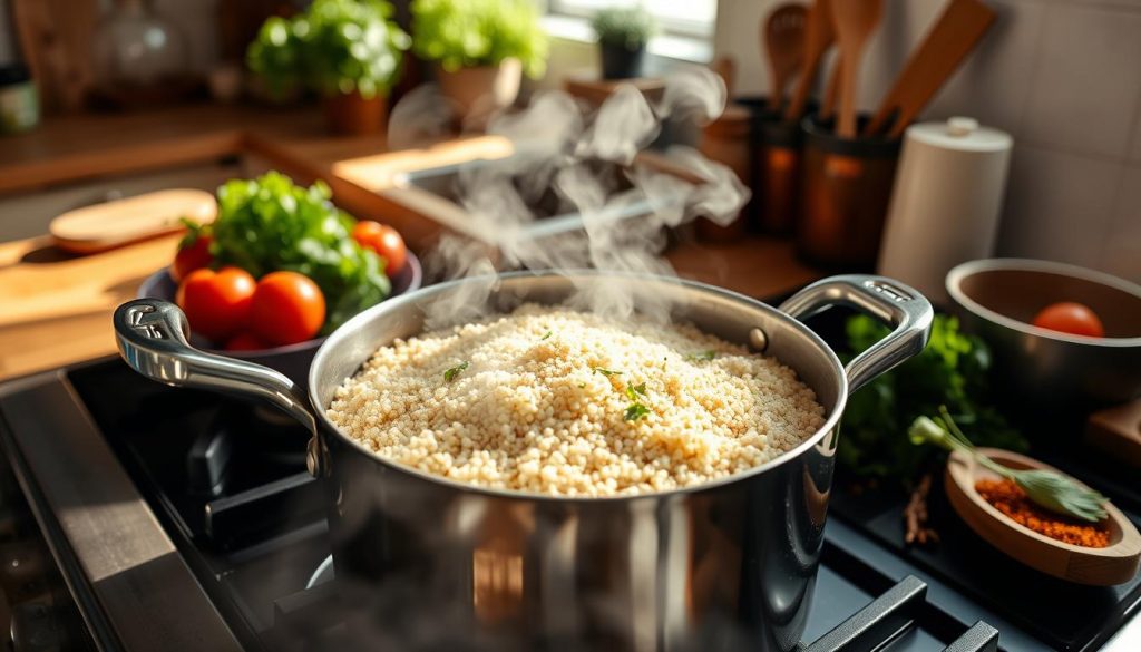 Cooking quinoa