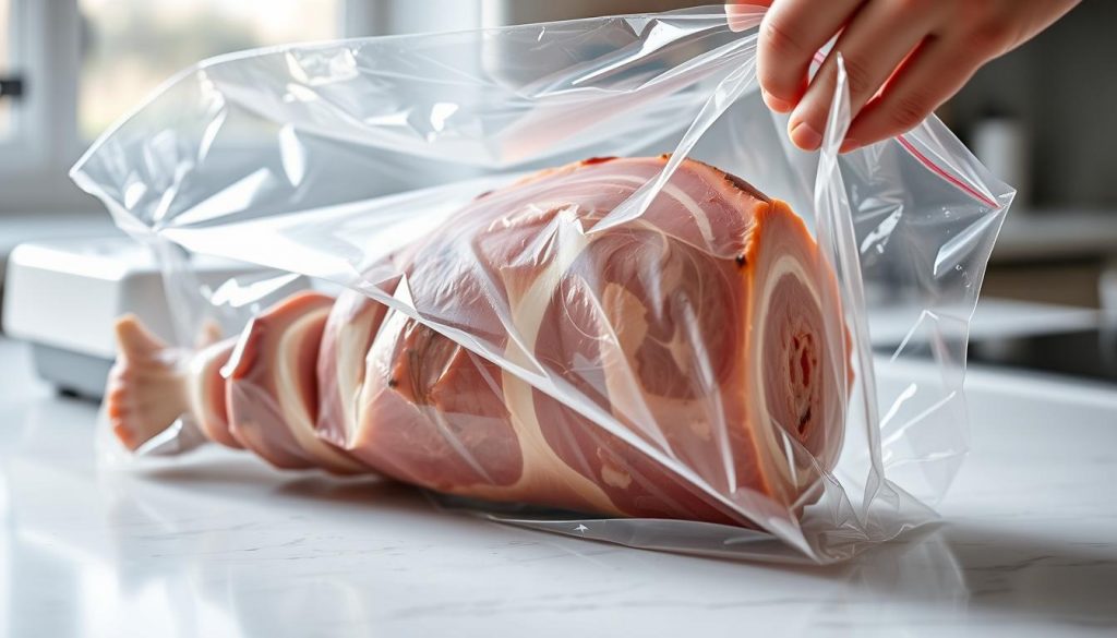 Vacuum Sealing Ham Bone