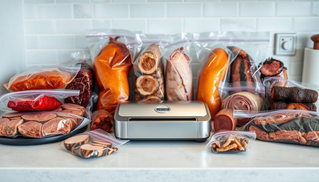 Vacuum sealers for smoked meat storage