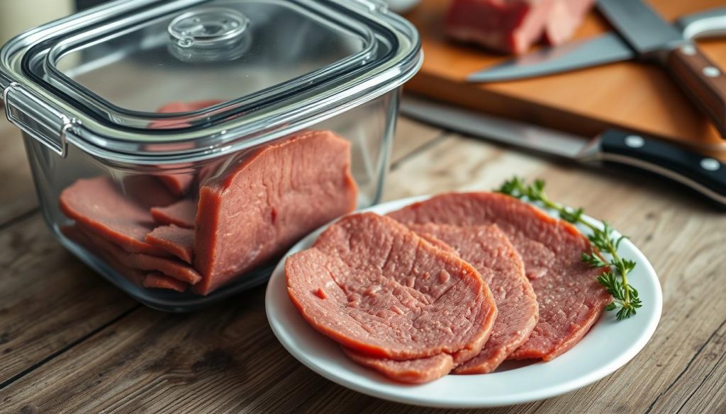 cooked corned beef storage