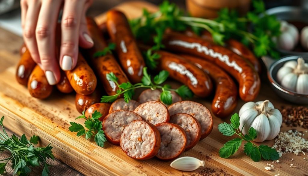 handling andouille sausage