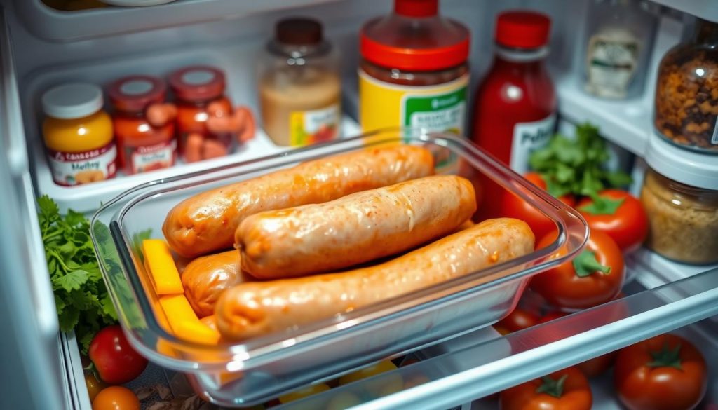 how long does cooked kielbasa last in the fridge