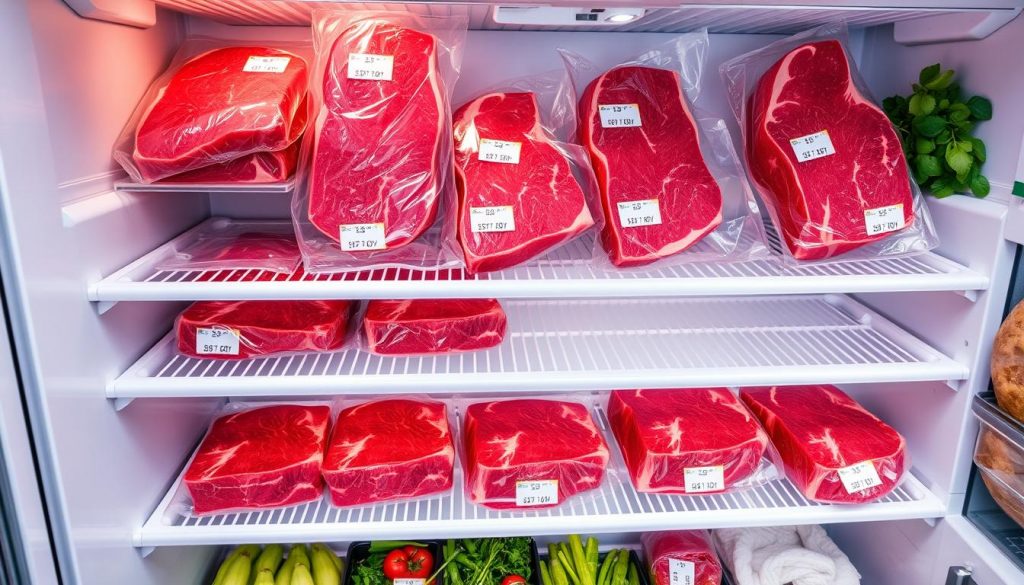 refrigerator organization for meat freshness