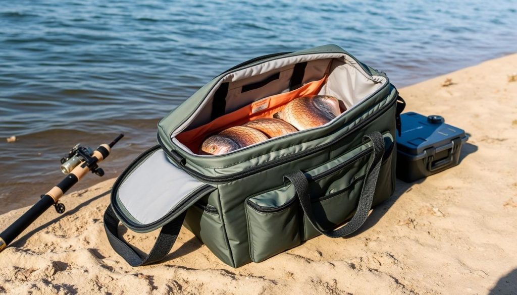 Bass bag for fish cooling