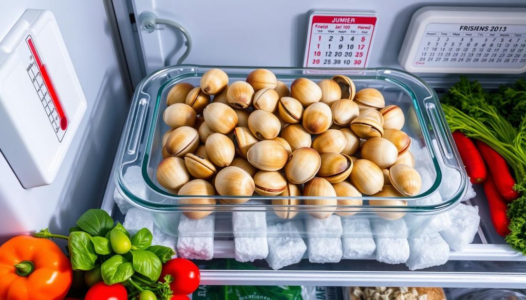 Clam shelf life in refrigerator