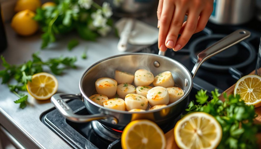 Reheating scallops safely