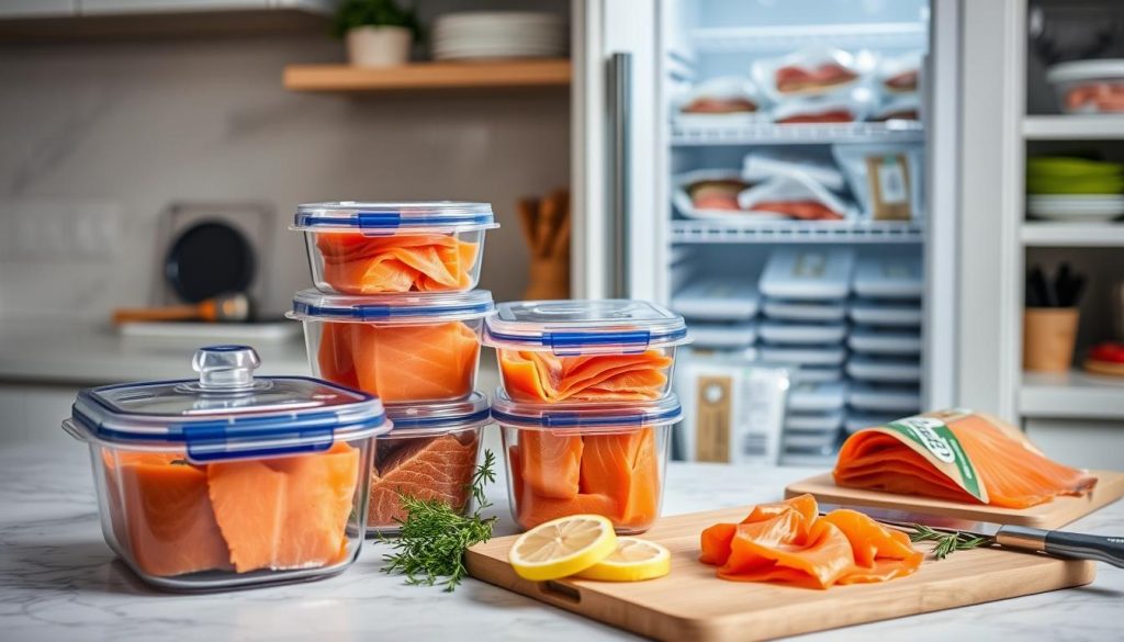 Smoked salmon storage techniques