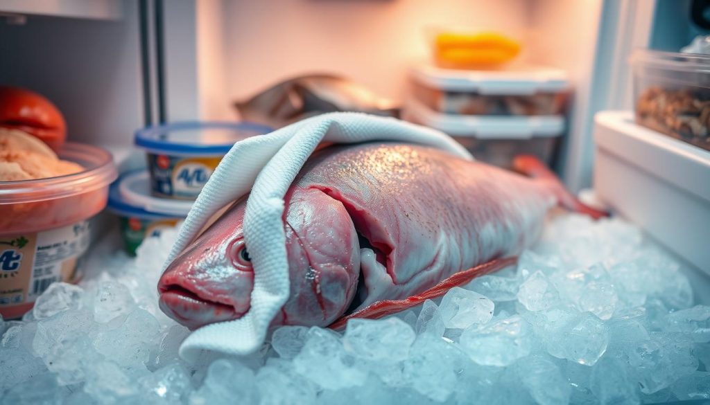 Tuna preservation techniques using paper towel method