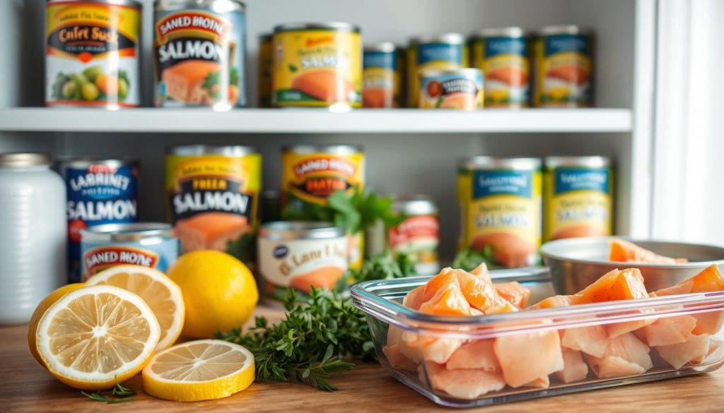 how long does canned salmon last in the fridge