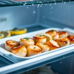 how long does cooked scallops last in the fridge