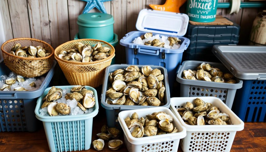 oyster storage containers