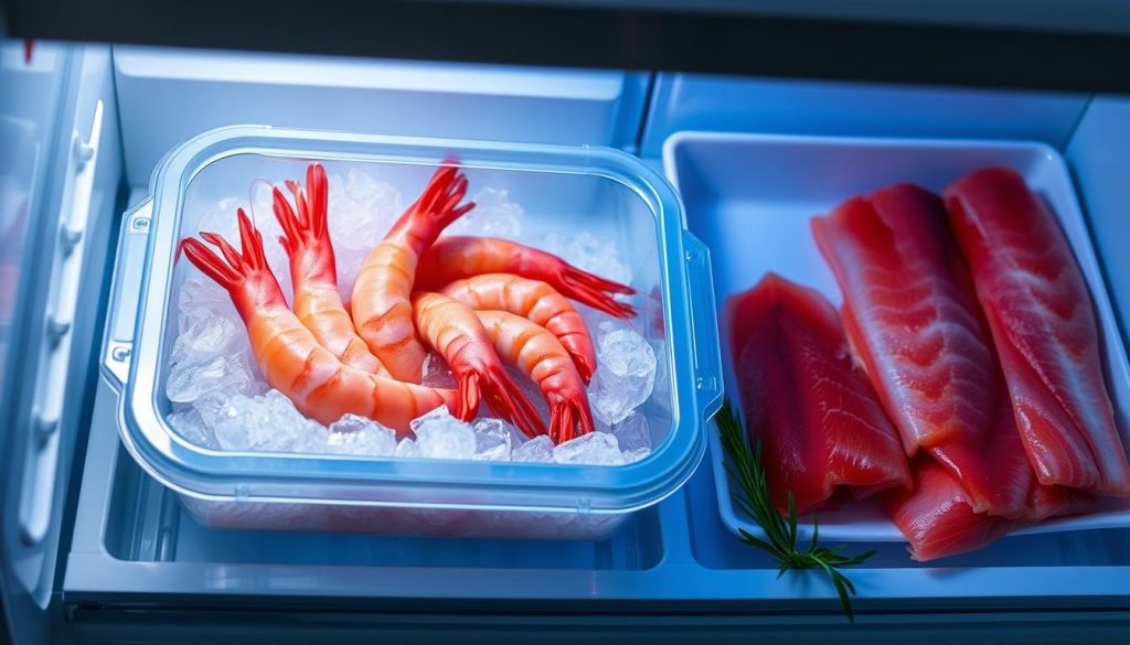 refrigerator organization for seafood